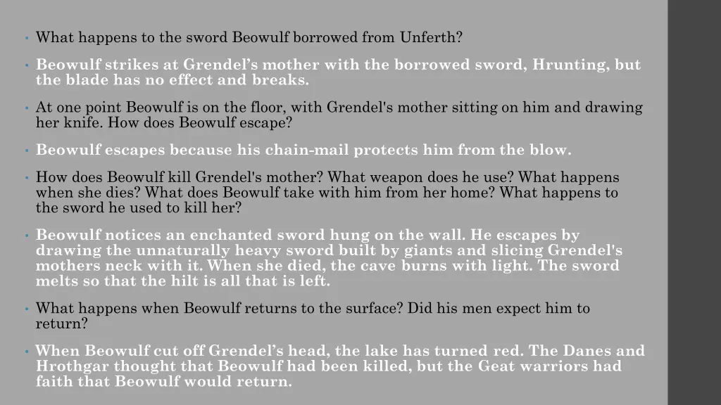 what happens to the sword beowulf borrowed from 1