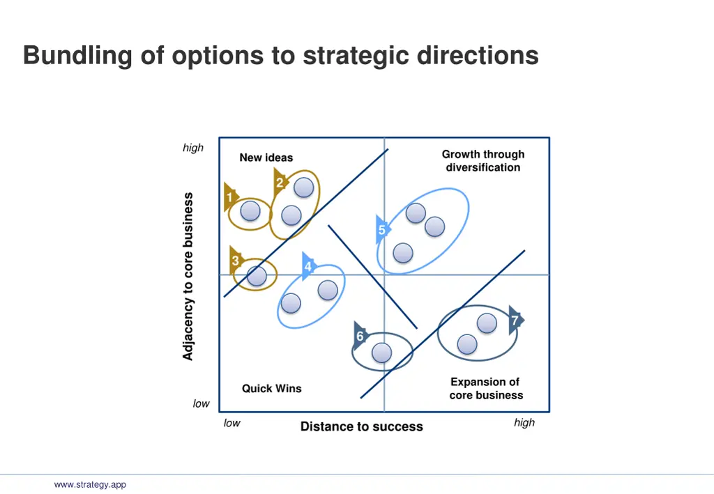 bundling of options to strategic directions