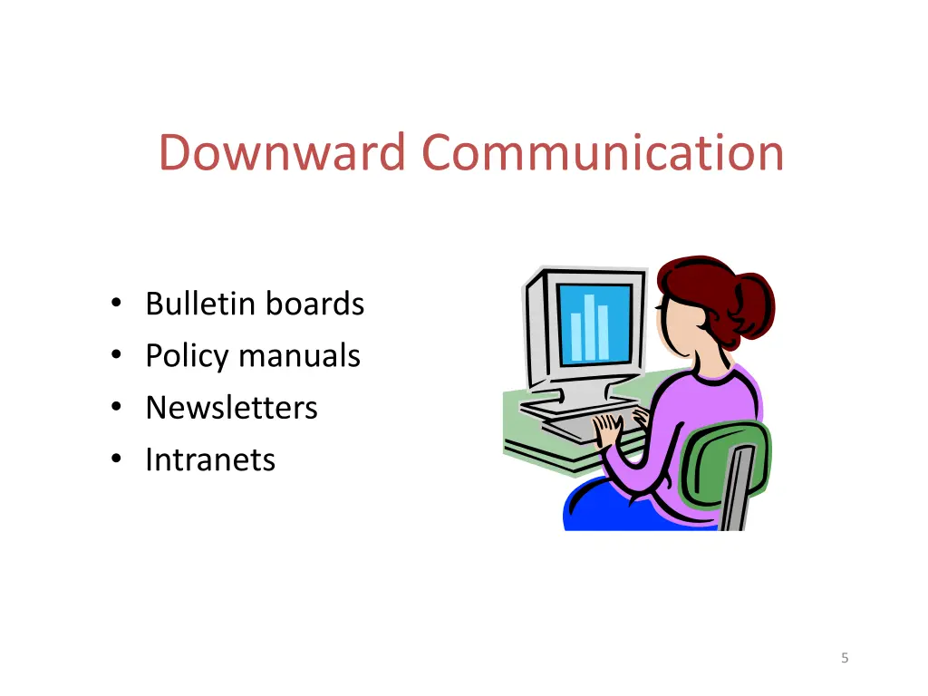 downward communication