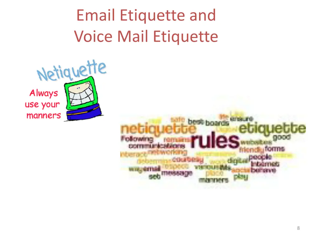 email etiquette and voice mail etiquette