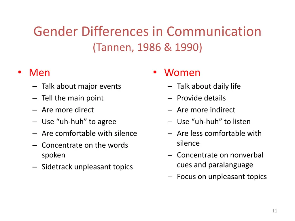 gender differences in communication tannen 1986