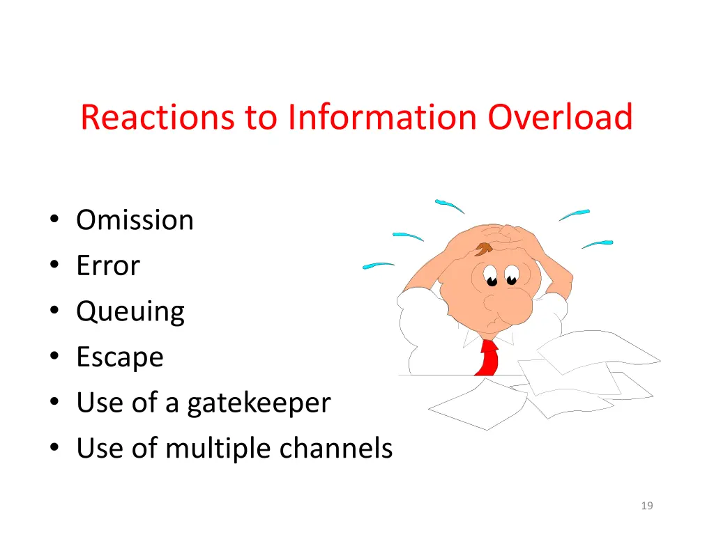 reactions to information overload