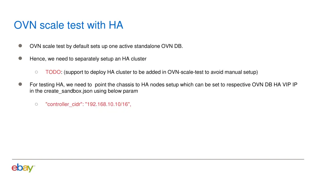 ovn scale test with ha