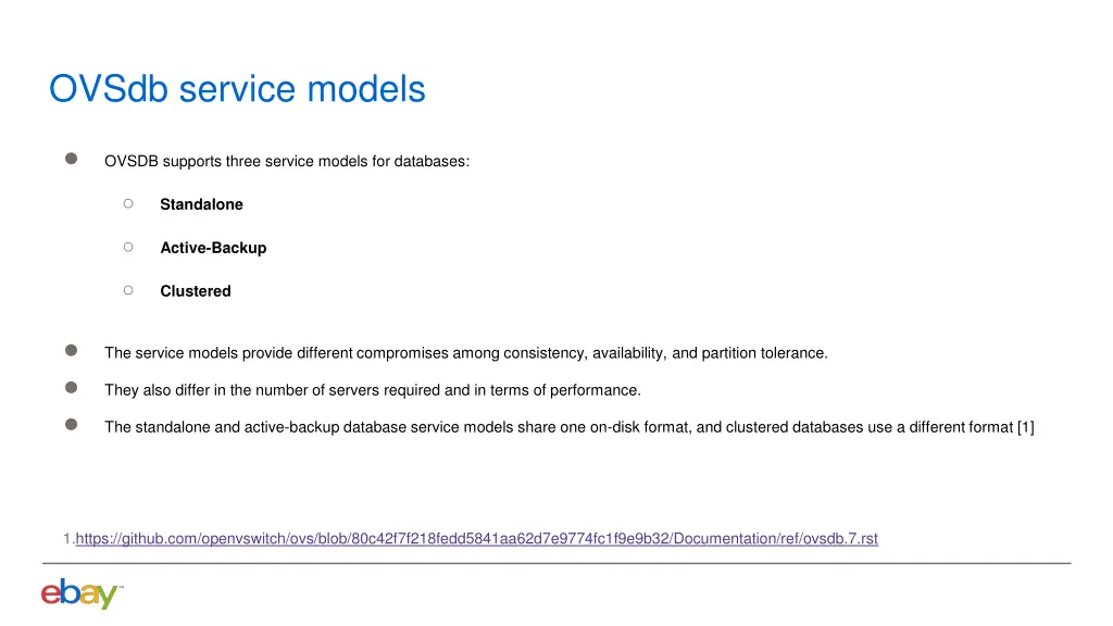 ovsdb service models