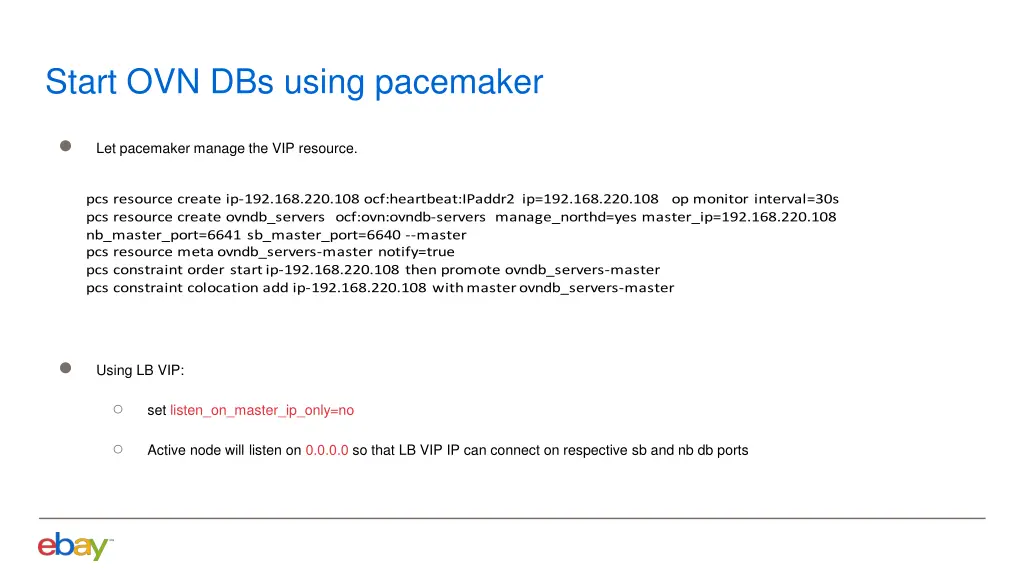 start ovn dbs using pacemaker