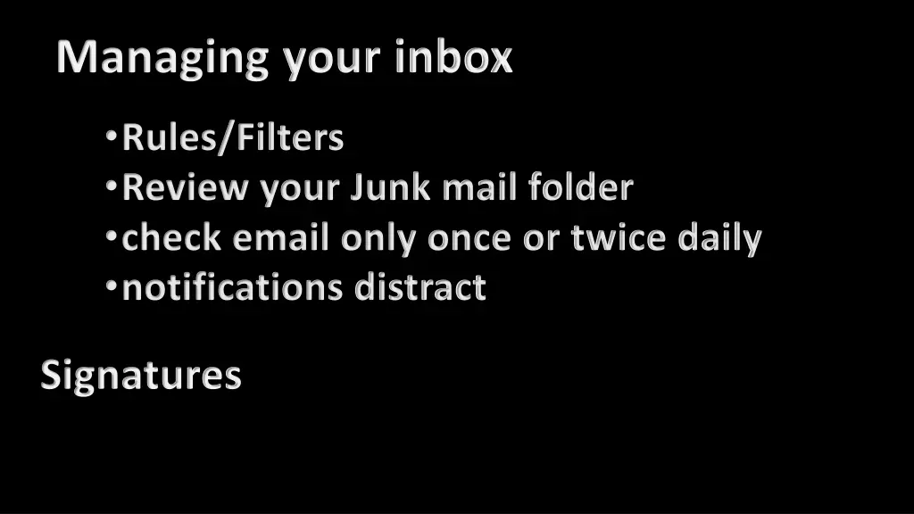 managing your inbox