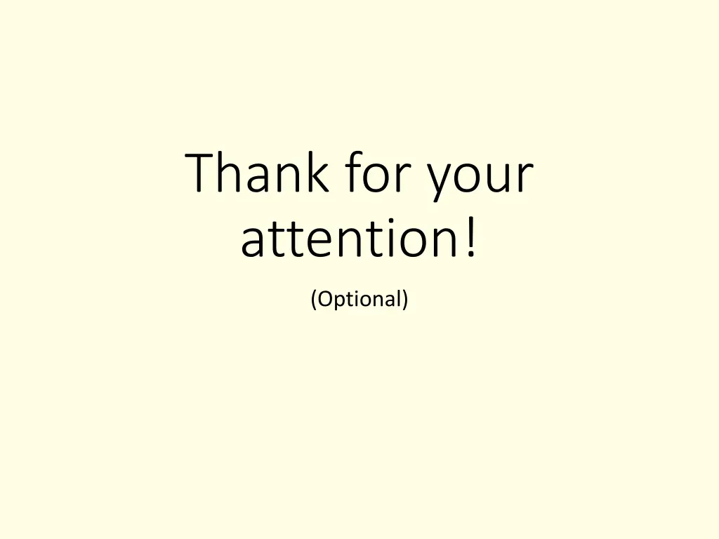 thank for your attention