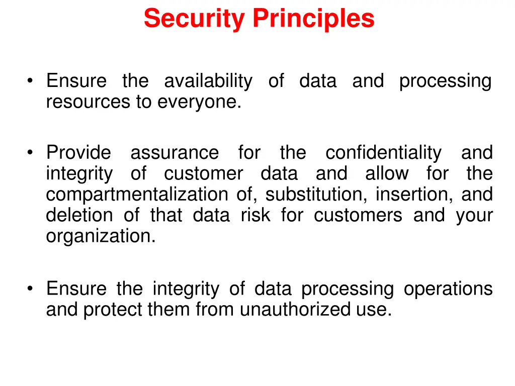 security principles