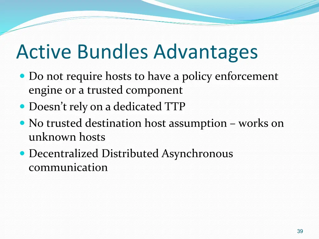 active bundles advantages