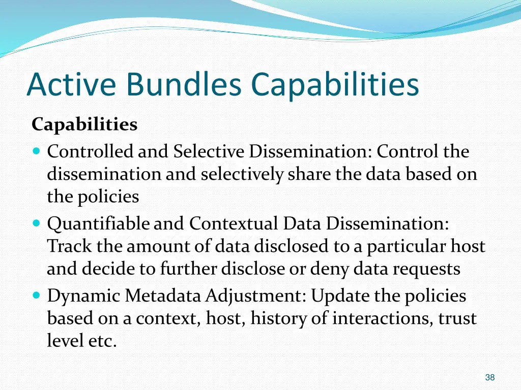 active bundles capabilities