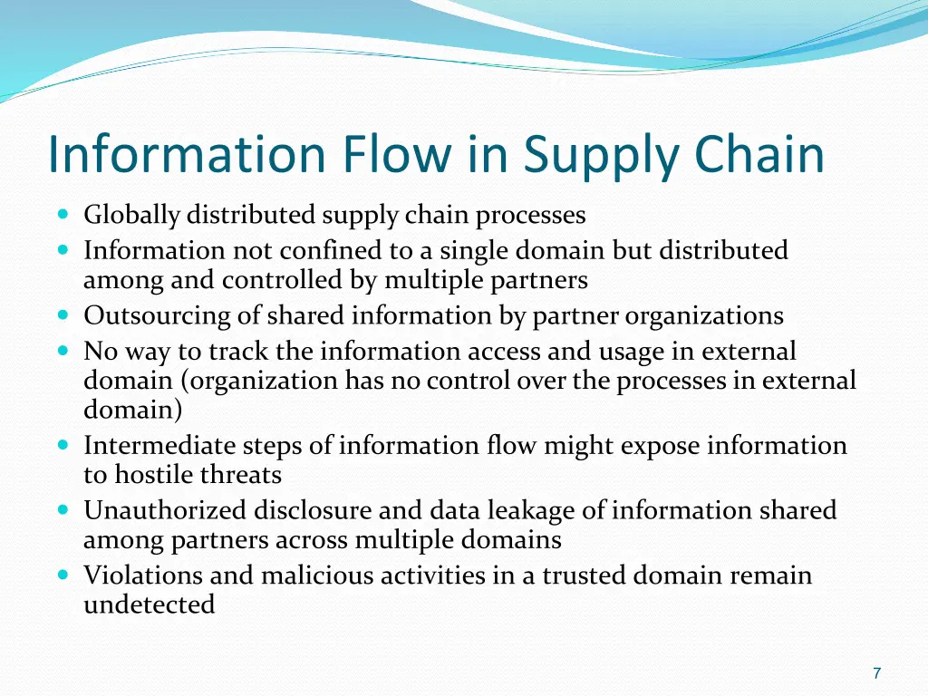 information flow in supply chain