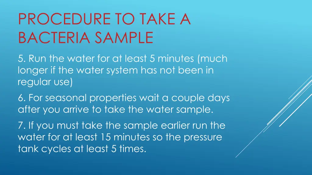 procedure to take a bacteria sample 2