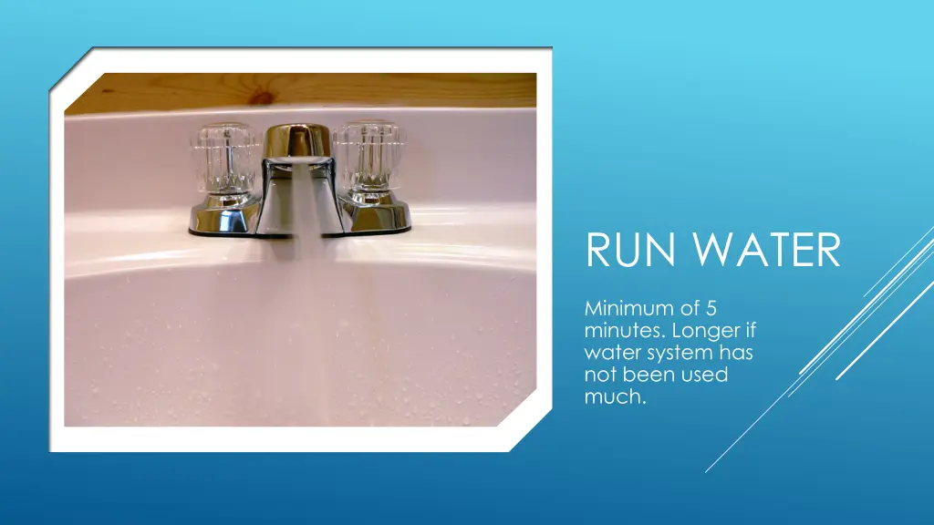 run water