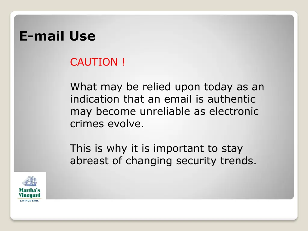 e mail use