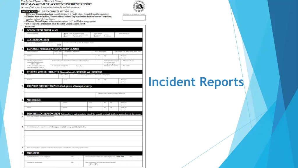 incident reports