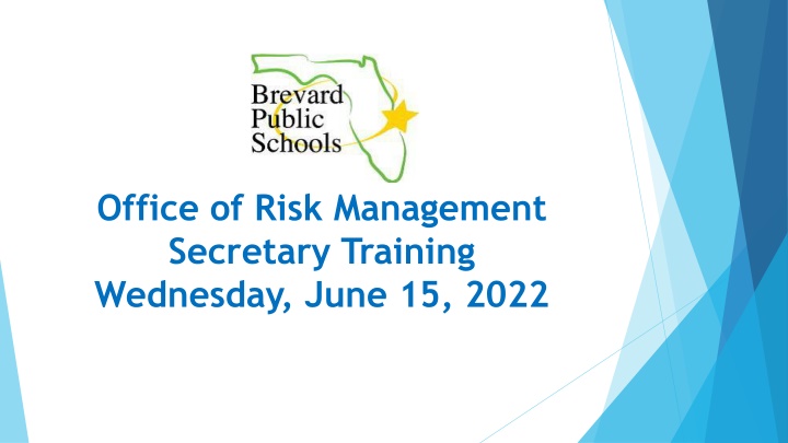 office of risk management secretary training