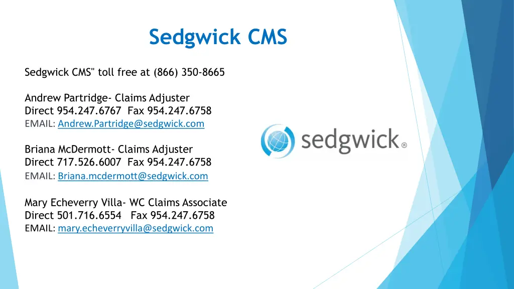 sedgwick cms