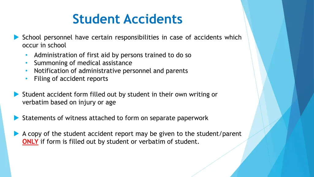 student accidents