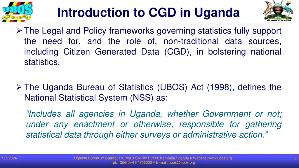 introduction to cgd in uganda