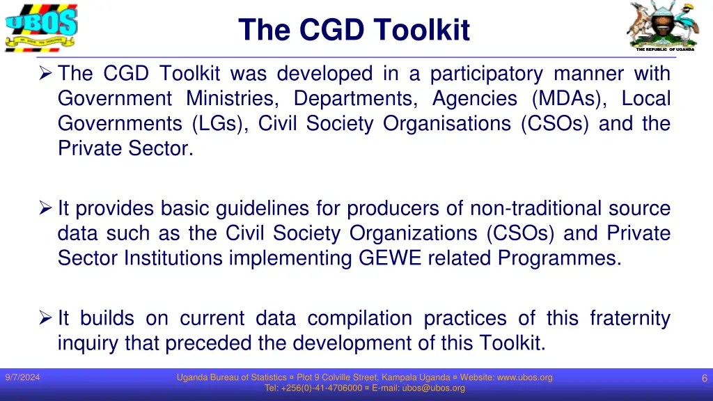 the cgd toolkit