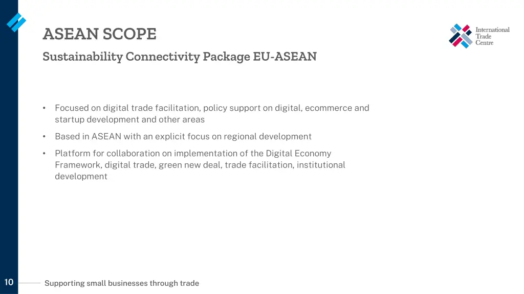 asean scope sustainability connectivity package