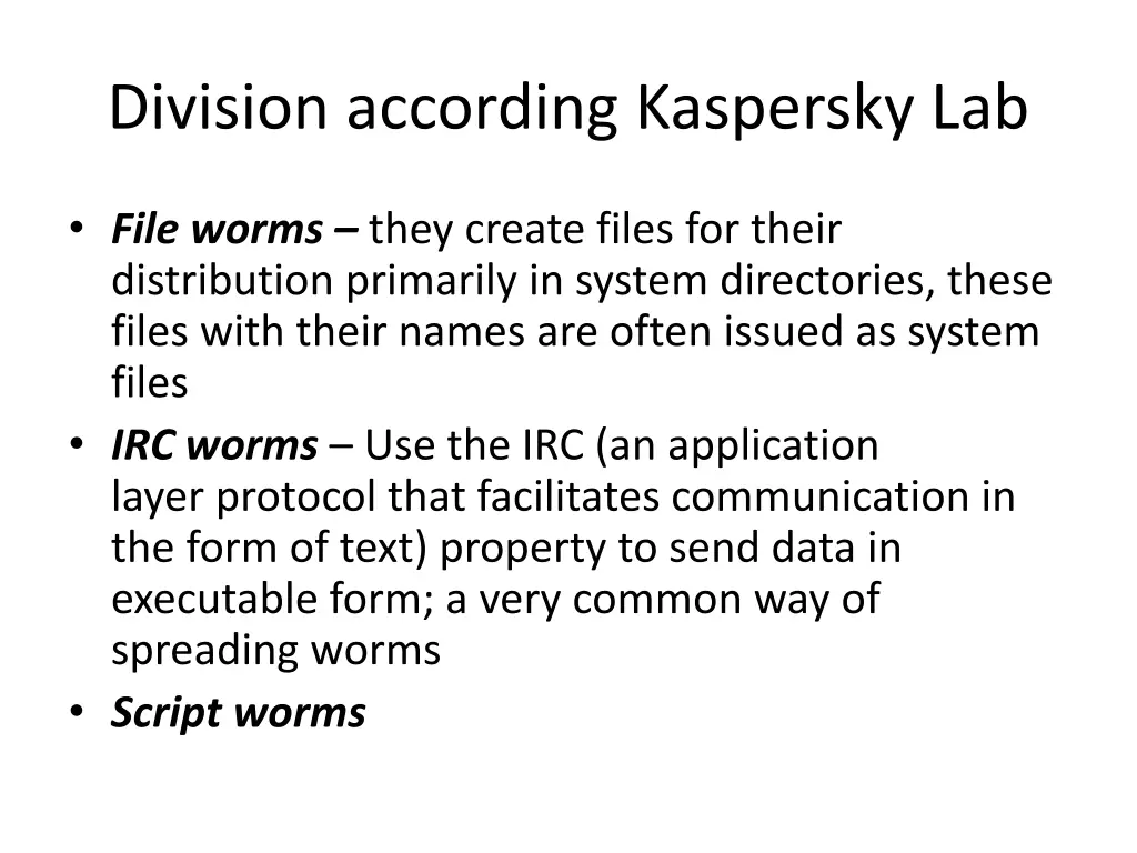 division according kaspersky lab