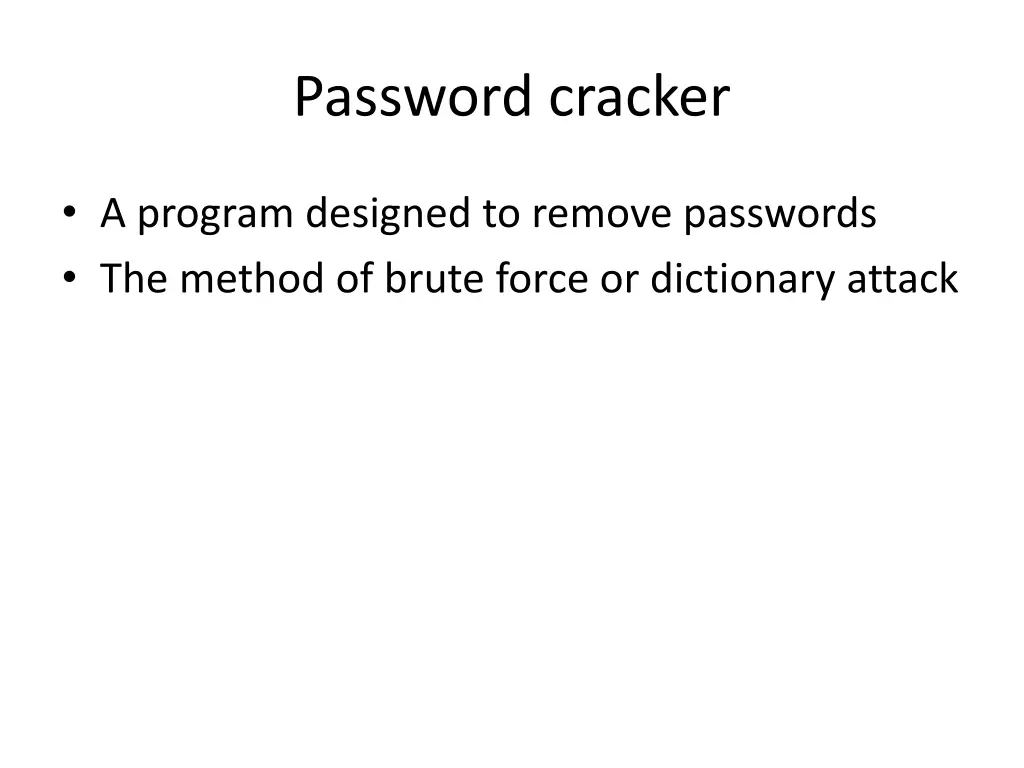 password cracker