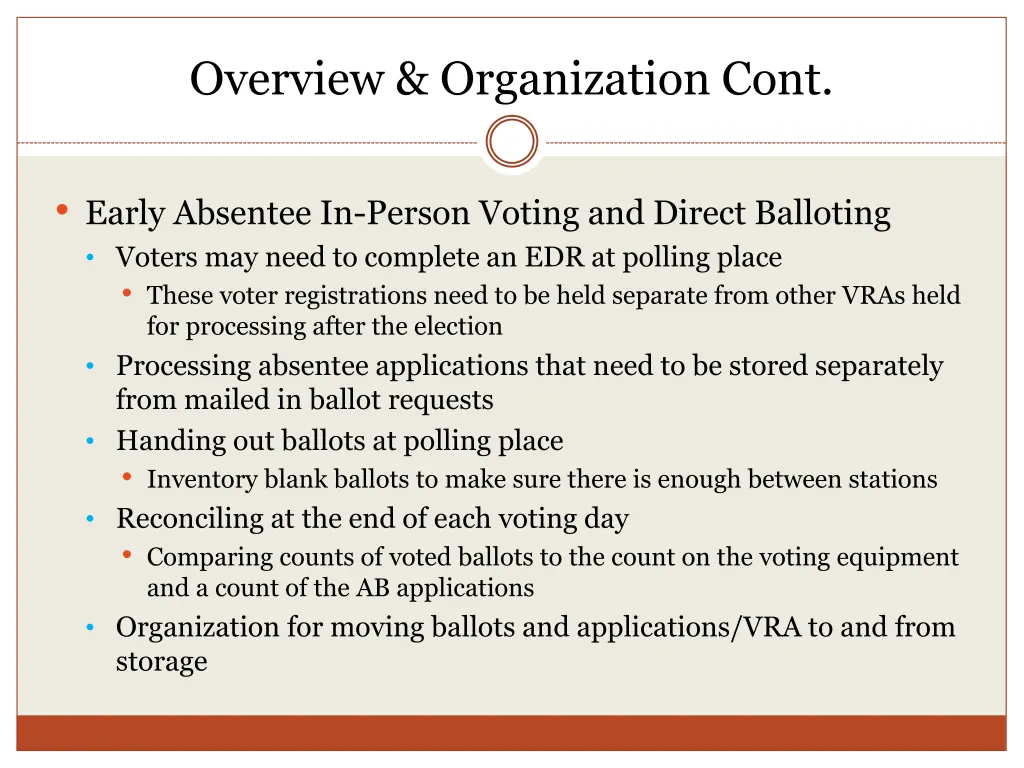 overview organization cont 3