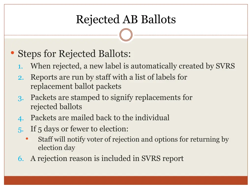 rejected ab ballots