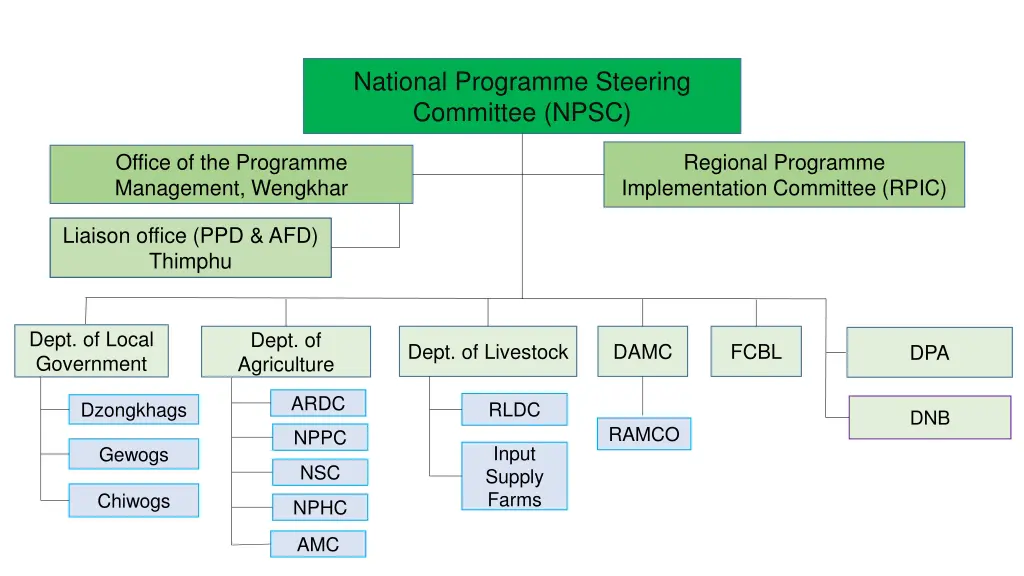 national programme steering committee npsc