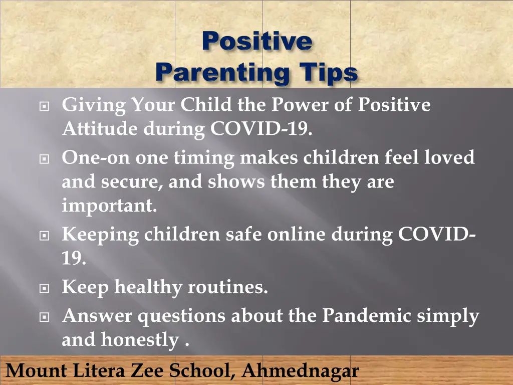 giving your child the power of positive attitude