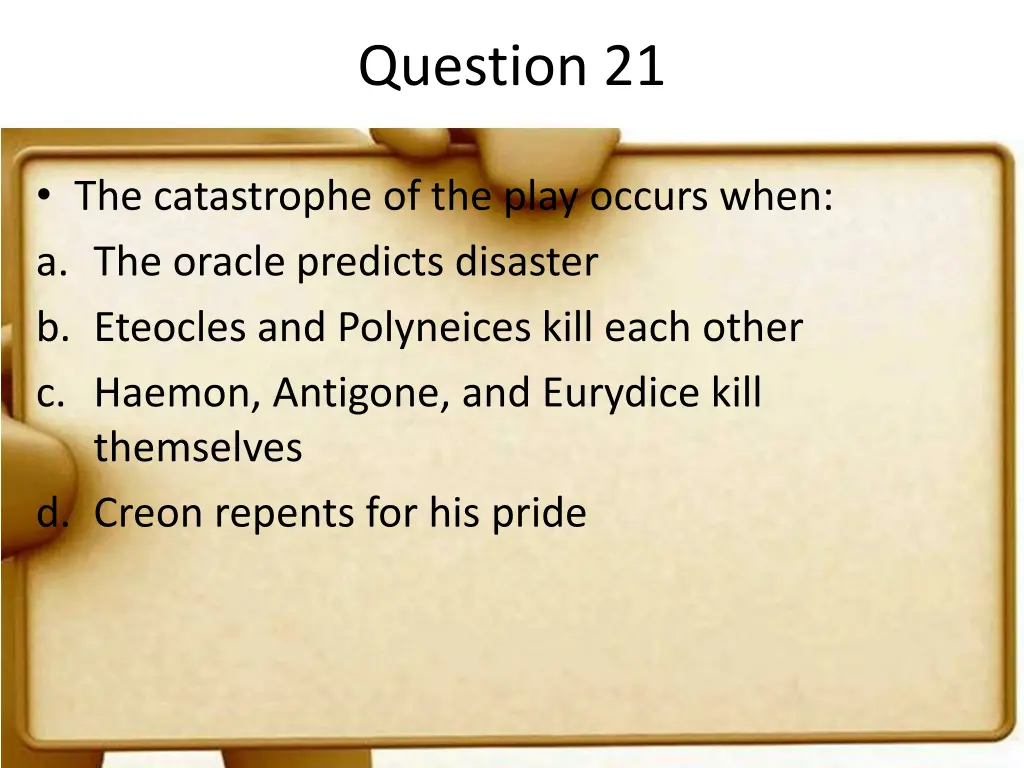 question 21