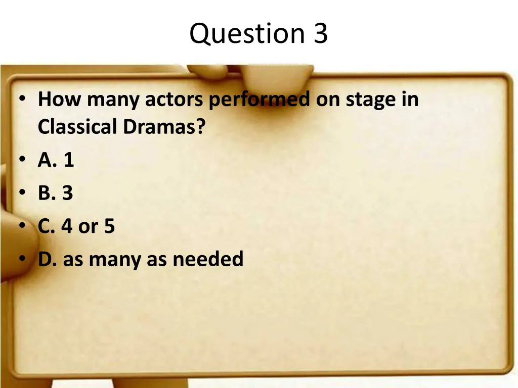 question 3