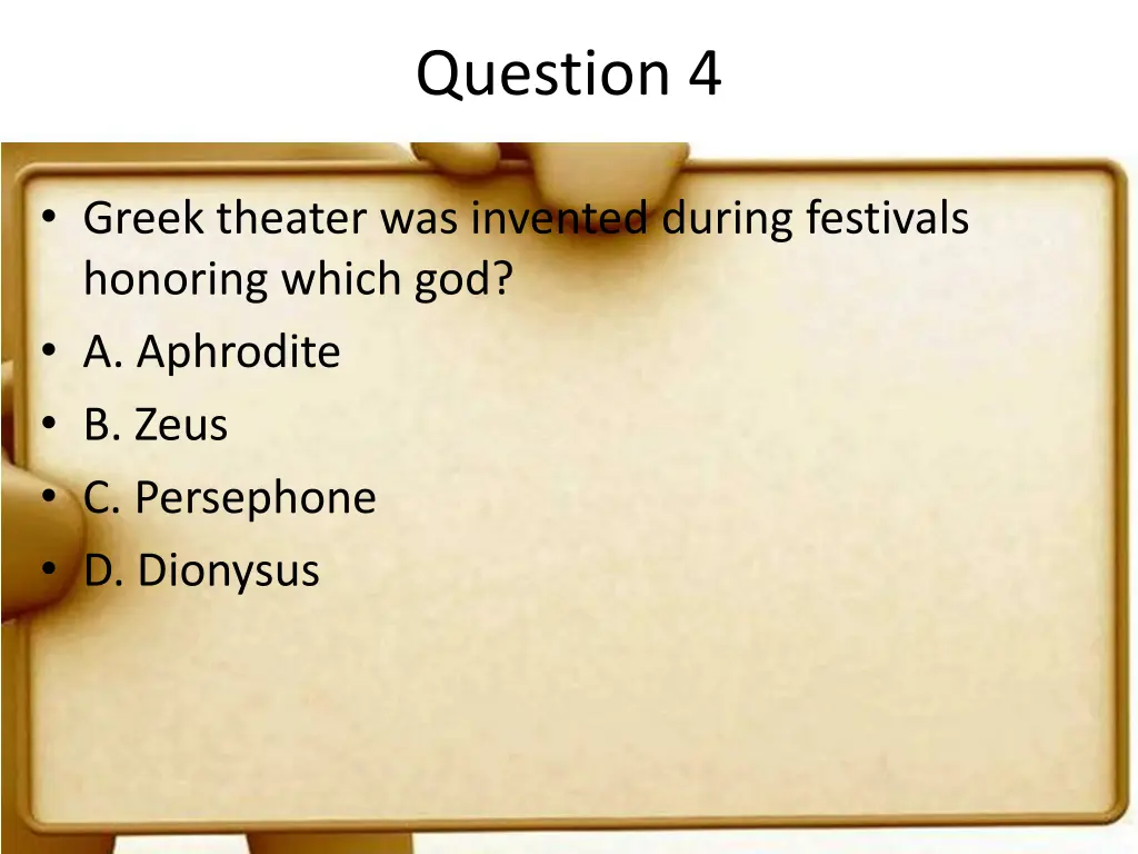 question 4