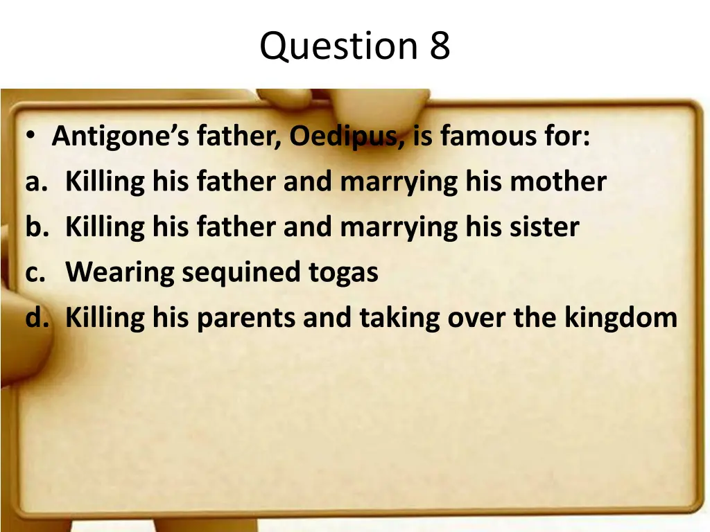 question 8