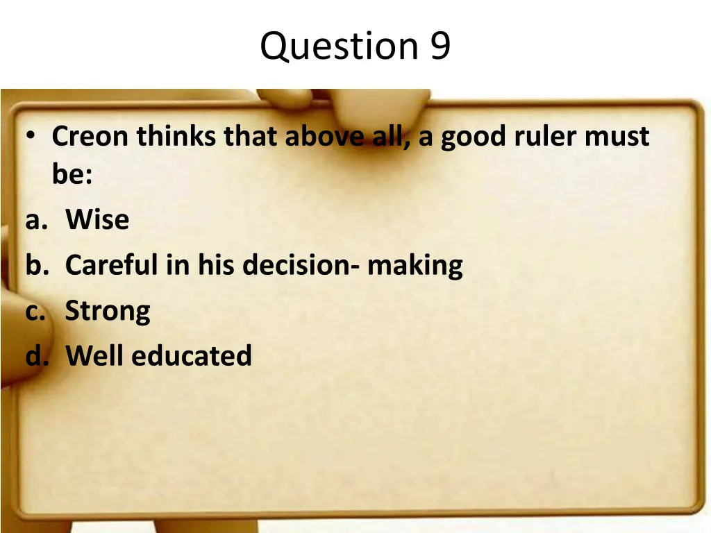 question 9