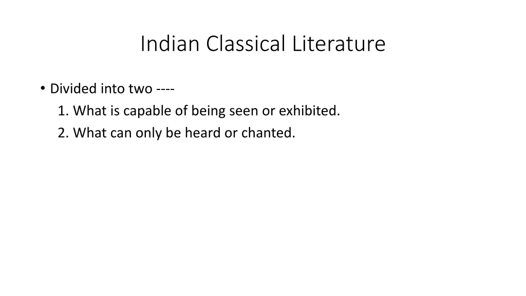 indian classical literature