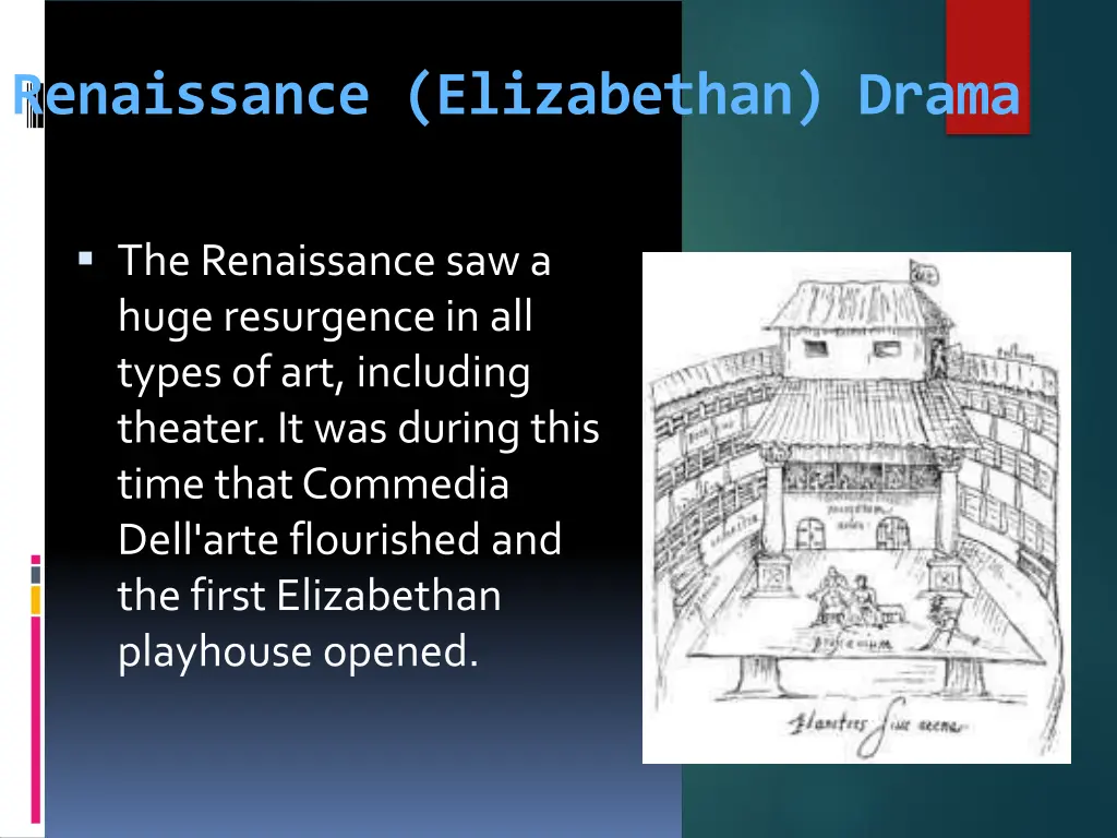 renaissance elizabethan drama