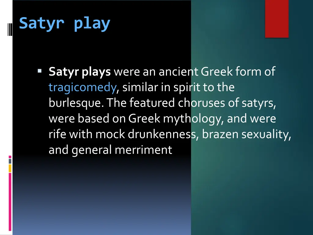 satyr play