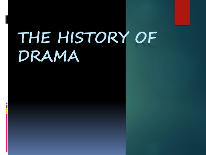 the history of drama