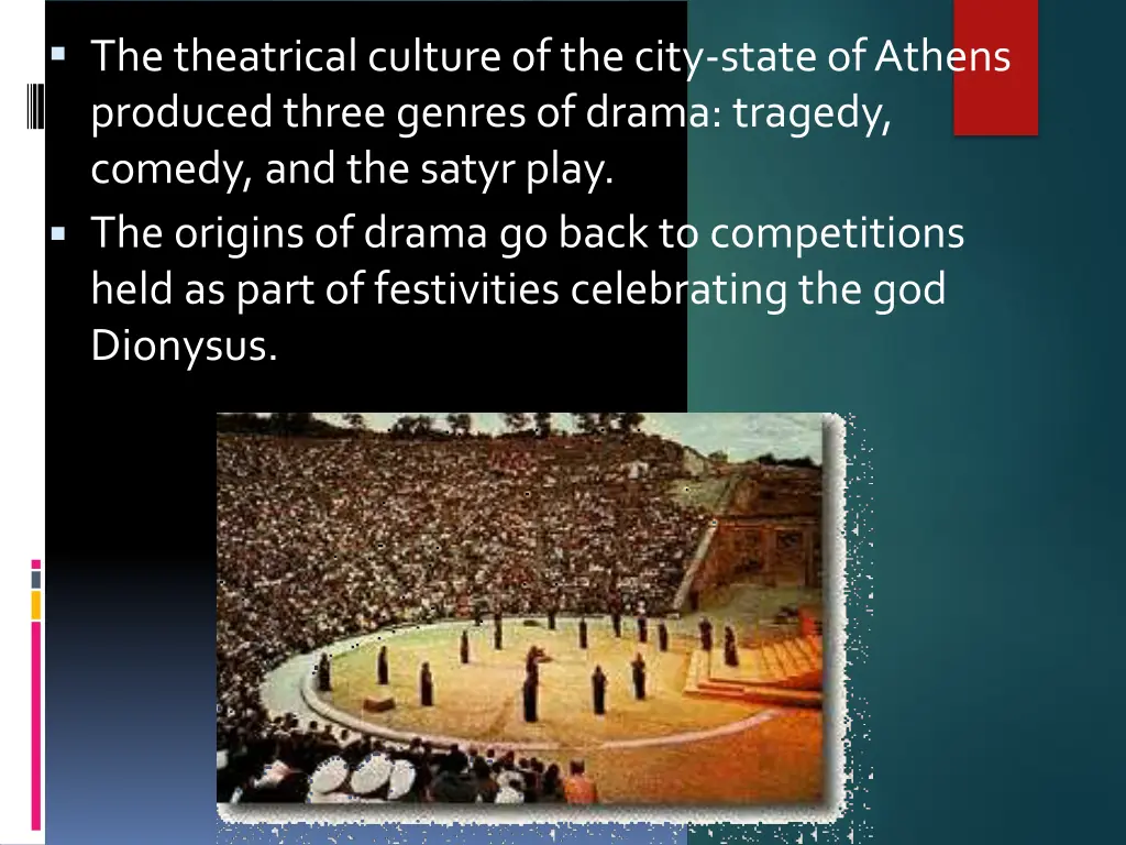 the theatrical culture of the city state