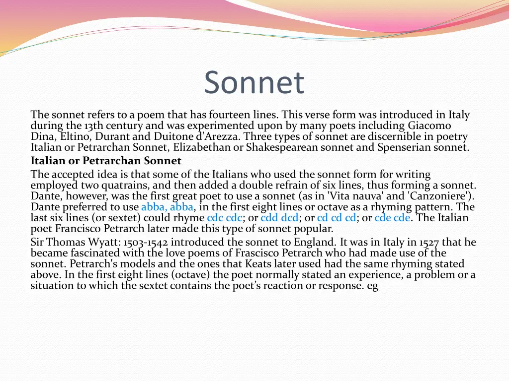 sonnet