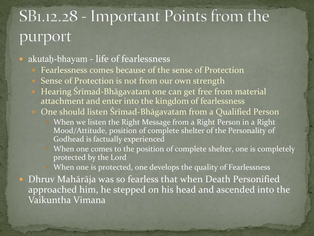 sb1 12 28 important points from the purport