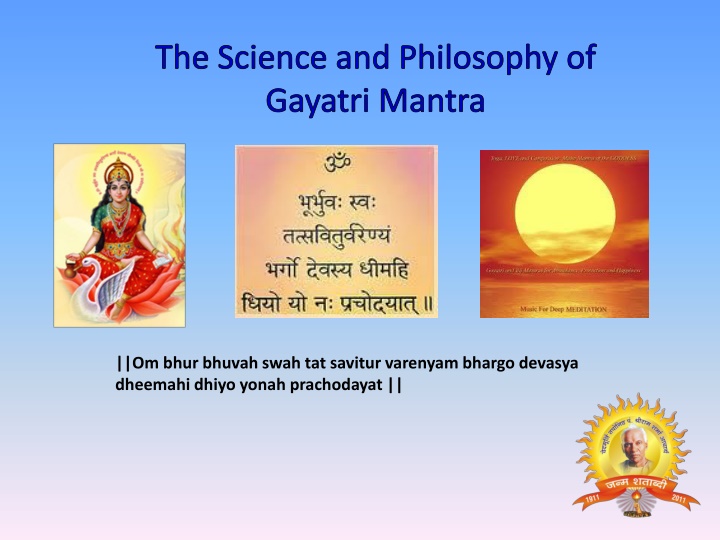 the science and philosophy of gayatri mantra