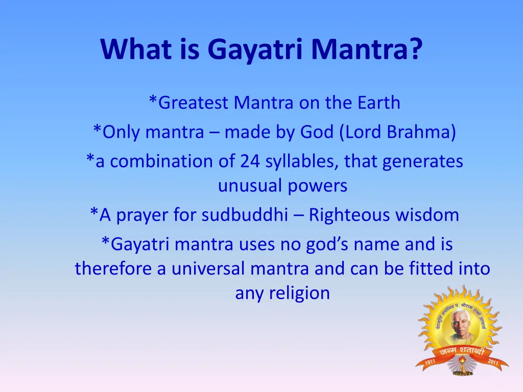 what is gayatri mantra