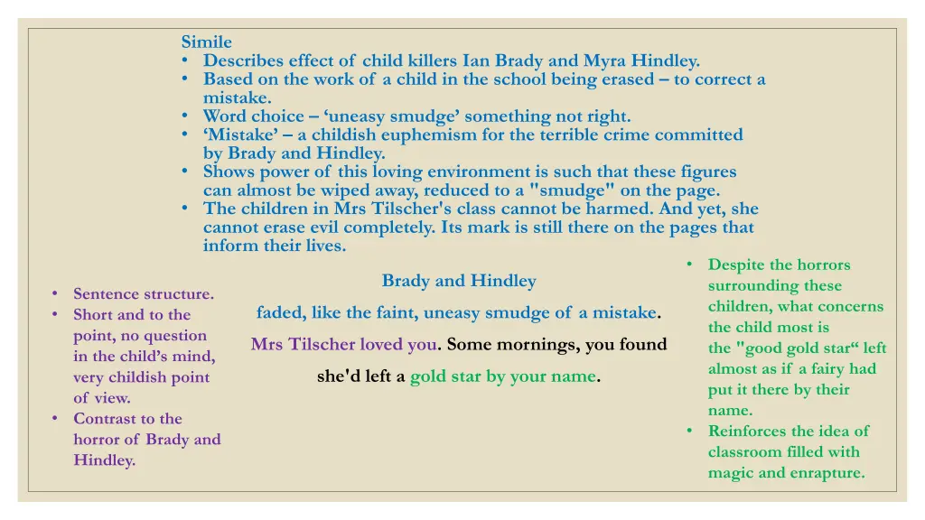 simile describes effect of child killers