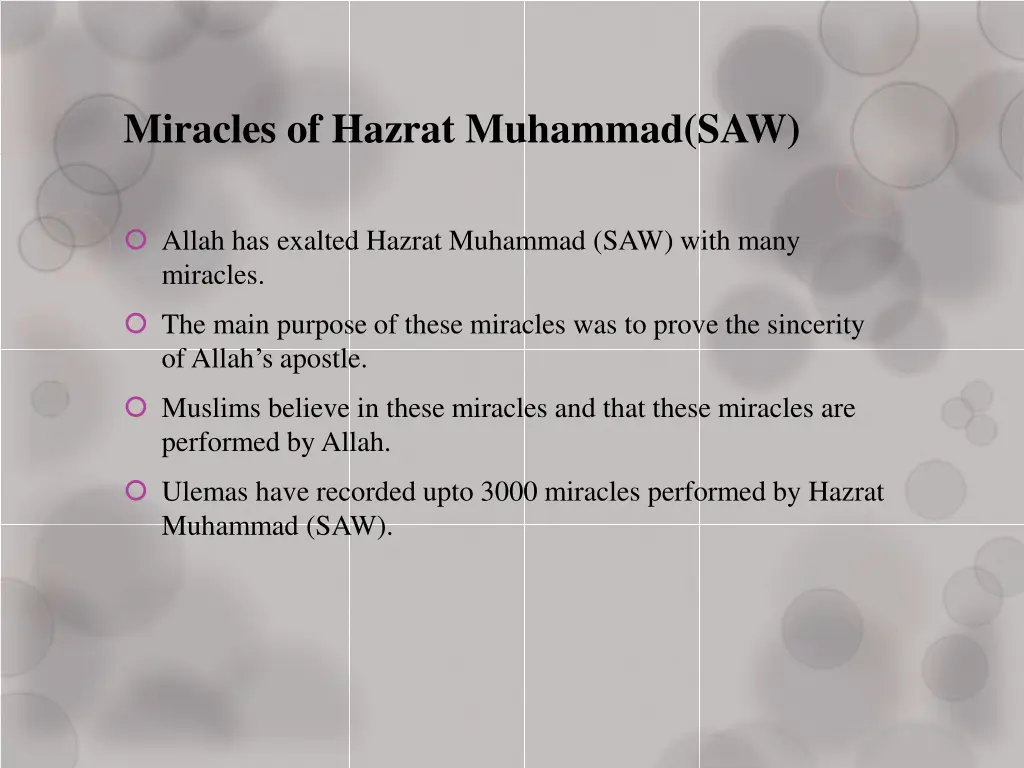 miracles of hazrat muhammad saw 1