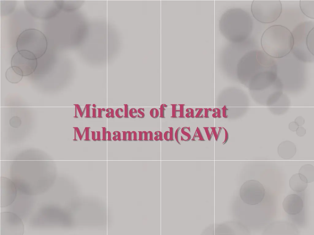 miracles of hazrat muhammad saw