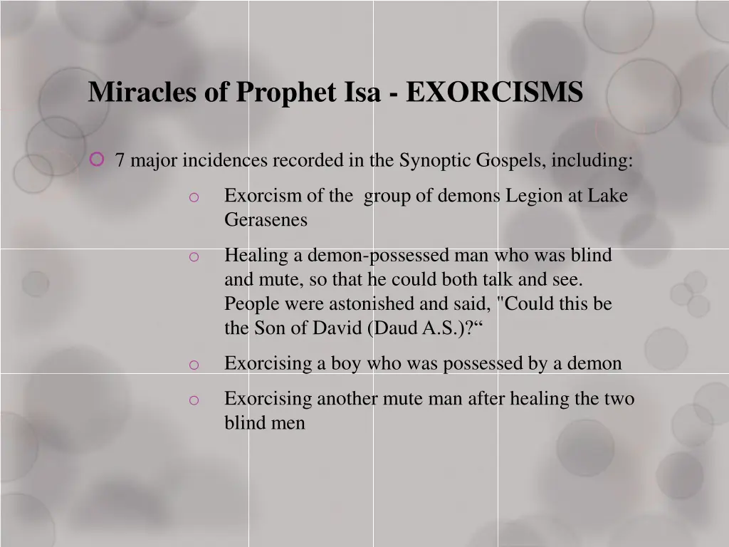 miracles of prophet isa exorcisms 1