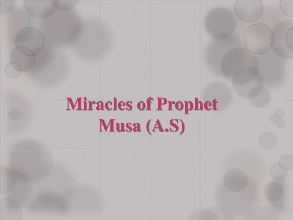 miracles of prophet musa a s